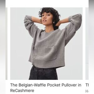 Everlane waffle pocket sweater in ReCashmere